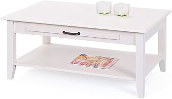 Tavolino cripiano e cassetto.