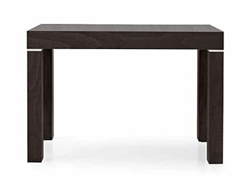Consolle allungabile in legno, finitura wenge', apertura con binario
