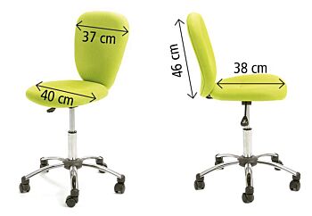 Sedia da ufficio in poliestere - Verde