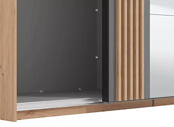 armadio grigio stile industriale
