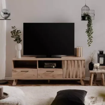 Mobile TV stile nordik finitura Quercia 