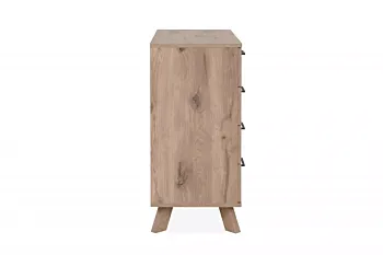 Credenza 1 anta e 4 cassetti finitura Quercia del Nord