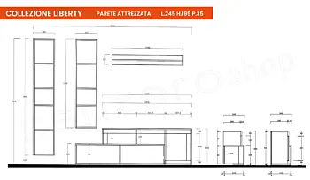 parete con colonne mercure
