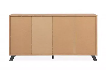 Madia 3 ante e 4 cassetti, finitura Rovere Oak e Antracite 
