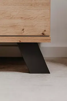 Nuovo Soggiorno completo stile nordico, finitura Rovere Oak e Antracite 