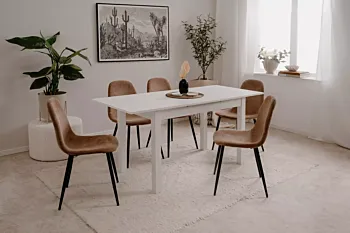 Conveniente tavolo allungabile di design