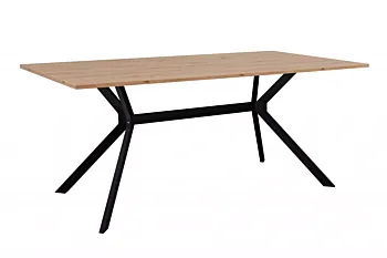 Nuovo Tavolo da pranzo, colore Rovere oak e Nero