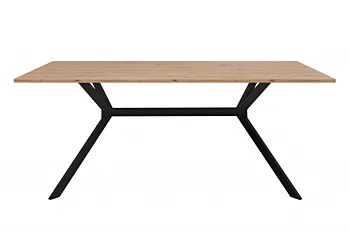 Nuovo Tavolo da pranzo, colore Rovere oak e Nero