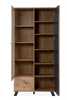Offerta Vetrina stile nordico, finitura Rovere Oak e Antracite 