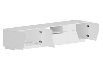 Mobile Porta TV con 4 ante e 1 cassetto in finitura Bianco laccato lucido 