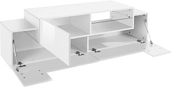 Mobile televisione L.160 cm in offerta, colore Bianco 