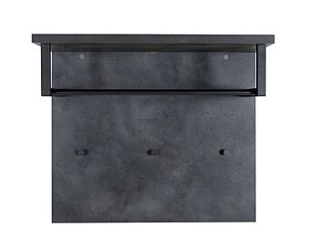 Appendiabiti da ingresso moderno finitura Grigio smoke 