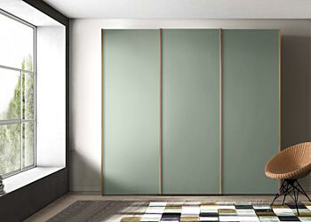 Armadio moderno a 3 ante scorrevoli in finitura Agave