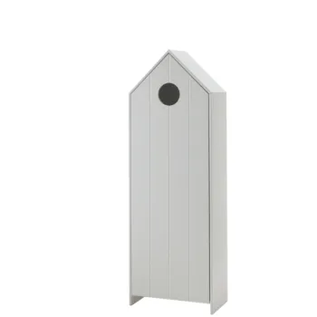 Armadietto per bambini, 58x172x37 h cm, color Bianco