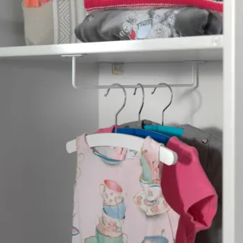 Armadietto per bambini, 58x172x37 h cm, color Bianco