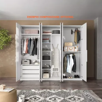 cabina angolare bianco lucido