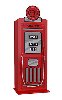 Lettino pompieri 70x140, laccato rosso