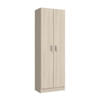 Armadio multiuso 2 ante, finitura Rovere chiaro 