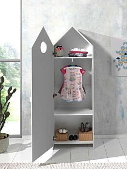 Armadietto per camerette moderno, disponibile in 4 finiture