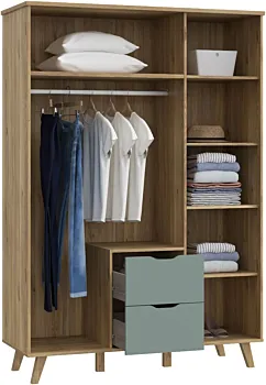 Armadietto Agave e Rovere, stile nordico, con cassetti Zenzero Shop