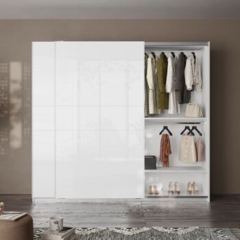 armadio bianco moderno laccato