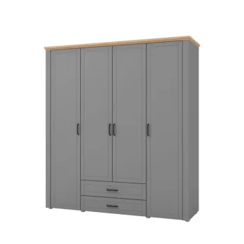 armadio grafite e rovere