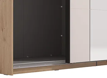 armadio rovere con specchio