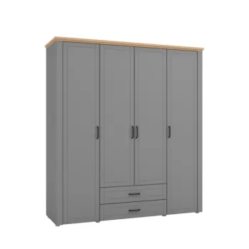 armadio grafite e rovere