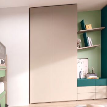 Armadio mansardato 2 ante, Moretti Compact, Tortora e Pavone