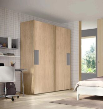 Armadio scorrevole Royal oak e Grigio titanio