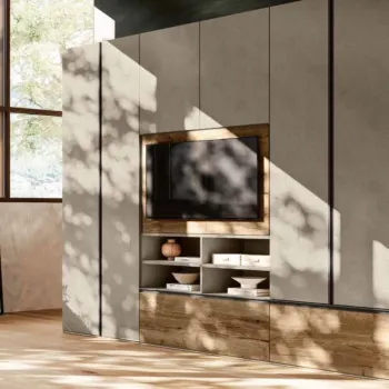 armadio vano tv in legno