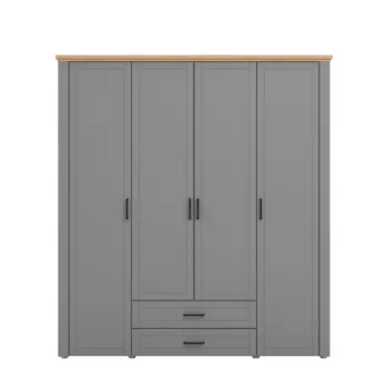 armadio grafite e rovere