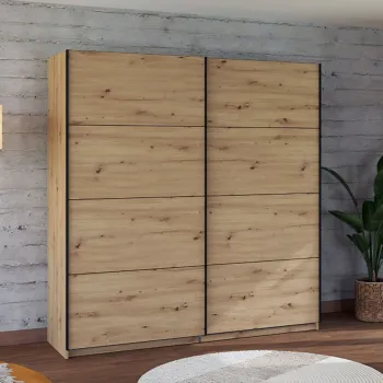 armadio rovere naturale scorrevole
