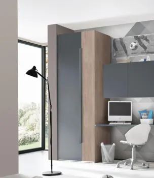 armadio moderno blu reale