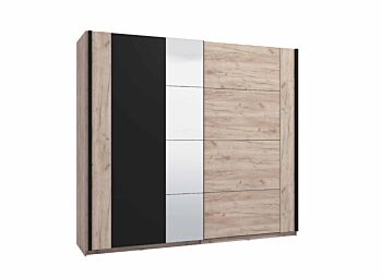 Armadio scorrevole con specchio stile industry