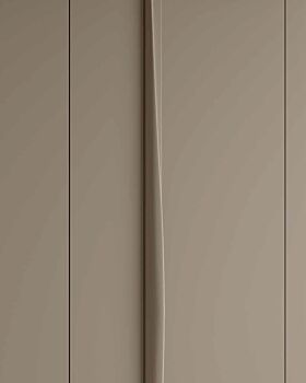 Armadio 6 ante Visone con maniglioni, design moderno