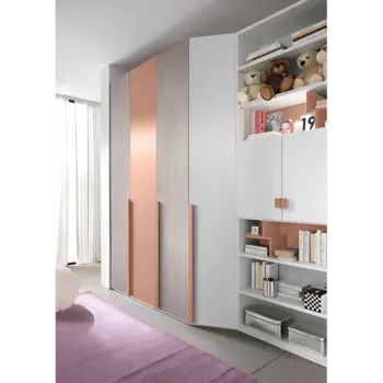 armadio moderno rosa antico