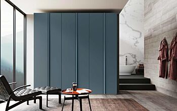 Armadio Petrolio 6 ante battenti, design moderno