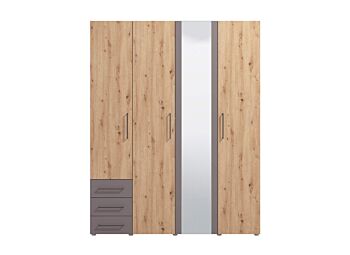 armadio con specchio ideale stile industry