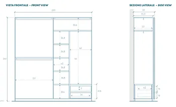 Cameretta Ardesia con letto una piazza e mezza, collezione Mondo Zenzero Shop