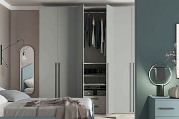 Camera da letto a prezzo basso, Rovere gesso e Grigio Dorian