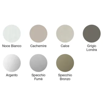 Armadio scorrevole a 2 ante, Grigio Londra con specchi Fumè Zenzero Shop