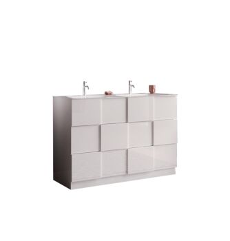 mobile a terra bianco per bagno