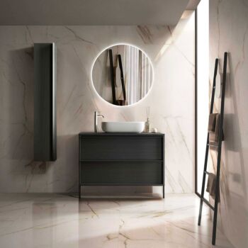 piccolo bagno nero moderno