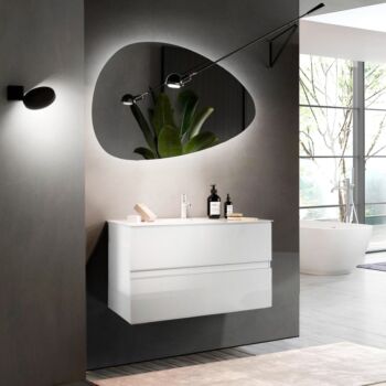 Mobile bagno sospeso, 2 cassetti, L.82 cm