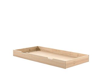 Divano letto pino massello con secondo estraibile e 3 cassetti, disponibile in due colorazioni