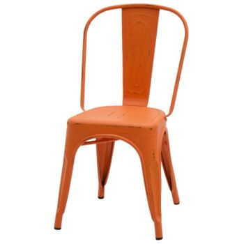 conveniente sedia arancione anticato