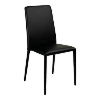 offerta sedia PU finitura nera