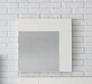 Specchio quadrato 65 x 65 con cornice bianco opaco gesso