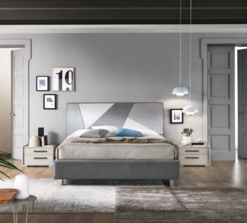 Camera da letto matrimoniale, finitura Cachemire e Grigio londra